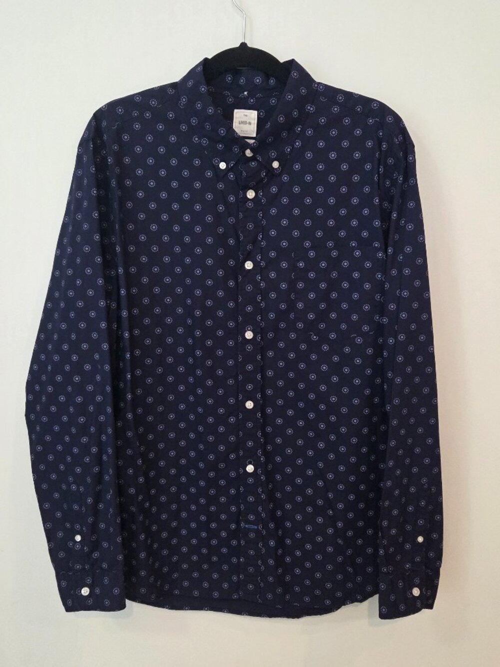 Gap Blue Lived-In Button Down Shirt XL
